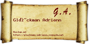 Glückman Adrienn névjegykártya